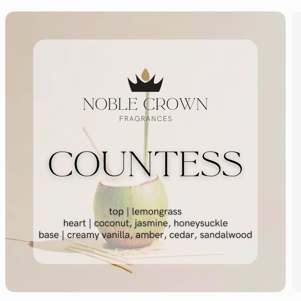 Noble Crown Fragranced Countess Soy Candle
